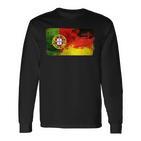 Portugal Deutschland Fusion Football Sport Competition Friends Langarmshirts