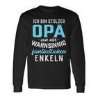 With Proud Grandpaonier Wahnsinnig Fantastischen Grandkels 4 Grandson S Langarmshirts