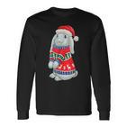 Rabbit Hat Hoppy Christmas Rabbit Christmas Langarmshirts