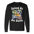 Raised On 90S Boy Bands Cassette Tape Retro Langarmshirts