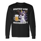 Reindeer War Ausverkauft Christmas Unicorn Langarmshirts