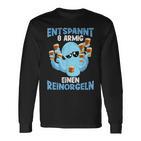 Relaxed Eight-Armed A Reinorgeln Saufen Party Malle Langarmshirts