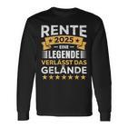 Rente 2025 Eine Legendeerlässt Das Gelände Lustiges Langarmshirts