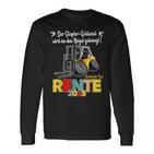 Rente Pension 2023 Forklift Langarmshirts