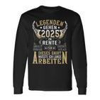 Rentner Eine Legende Geht In Rente 2025 Langarmshirts