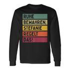 In Retro Colours Stefanie Regelt Langarmshirts