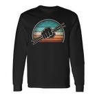 Retro Drumsticks Drummer Langarmshirts