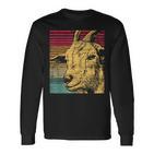 Retro Goat Langarmshirts