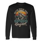 Rute Raus Der Spass Beginnt Fishingintage Angler Langarmshirts