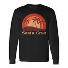 Santa Cruz Ca California 70S 80S Retrointage Langarmshirts