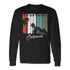 Santa Cruz Ca Retro Palm Tree Langarmshirts