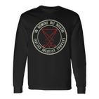 Satanic Lucifer Sigil Devil Nomine Dei Nostri Satanas Langarmshirts