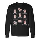 Saustark Pigs Sau Saukalt Saustark Word Game Langarmshirts