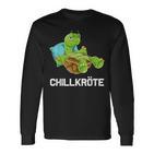 Schlafen Relax Chill Turtles Langarmshirts