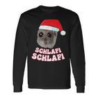 Schlafi Schlafi Hamster Hamstie Christmas Sleep Langarmshirts