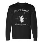 Scotland Map Langarmshirts