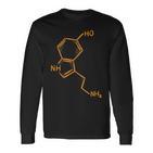 Serotonin Chemische Strukturen Chemie Langarmshirts