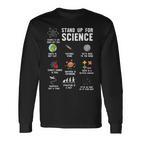 Setz Dich Für Wissenschaft Ein Wissenschaft Klimawandel Langarmshirts