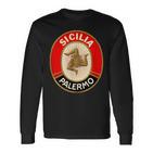 Sicilia Palermo Sicily Italian Sicilian Langarmshirts