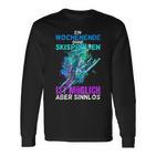 Ski Jumping Winter Sport For Skiing Fans Langarmshirts