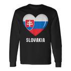 Slovakia Flag Jersey Slovak Langarmshirts