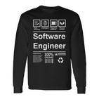 Software Engineer Langarmshirts