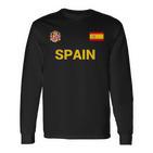 Spain Espana Flag Football Langarmshirts