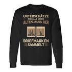 Stamp Collector Underschätze Niemals Stamps Langarmshirts