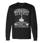 Stockfeuer Geboren Work Gezzwungen Icestock Sport Langarmshirts