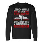 Stuttgart Leg Dich Niemals Mit Einem Stuttgarter An Langarmshirts