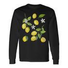 Summer Lemon Fruits Lemon Langarmshirts