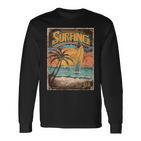 Surfing Retro Langarmshirts