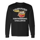 Surströmming I Survived Surströmming Challenge Langarmshirts