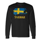 Sweden Sverige Norden Elkiking Scandinavia Langarmshirts