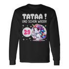 Tataa Und Schon Wieder 29 Einhorn Middle Finger Langarmshirts