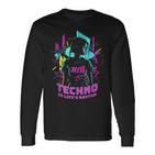 Techno Is Life's Rhythm Langarmshirts