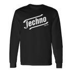 Tempo Techno Meme Langarmshirts