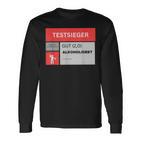 Test Winner Gut Alcoholisiert Langarmshirts