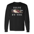 Trust No Oneintage Snake Handshake Langarmshirts