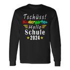 Tschüss Kindergarten Hello School 2024 Kita Langarmshirts