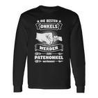 Unkel Werden Zum Patenonkel Patenonkel Uncle Langarmshirts