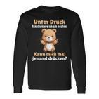 Unter Druck Funktioniere Ich Am Besten Saying German Langarmshirts