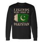 Vintage Pakistan Flag S Langarmshirts