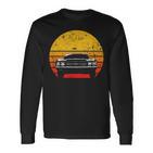 Vintage Retro Muscle Car For8 And Oldtimer Fans Langarmshirts