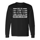 Waserstehst Du Nicht Holzscher What Do You Not Understand Holzjack Langarmshirts