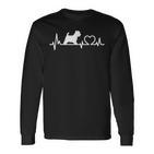 West Highland Terrier Westie Heart Rate Dog Langarmshirts