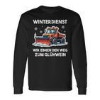 Winterdienst Schneepflugfahrer Humor Schneepflug Langarmshirts