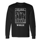 Wolle Logo Weiß Langarmshirts