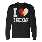 Yazidi Yazidi Flag Ezidxan Ezidi Langarmshirts