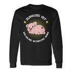 Zuhause Ist Wo Meine Schweine Sind Für Bauern & Farmers Langarmshirts